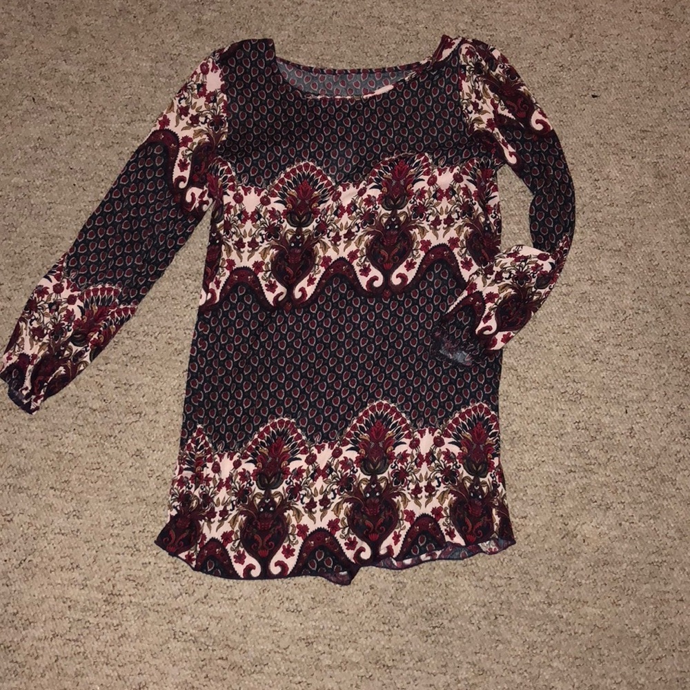 Long Sleeve Shift Dress